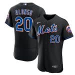 New York Mets #20 Pete Alonso Black Flex Base Stitched Jersey