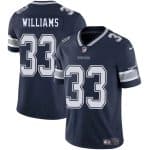 Dallas Cowboys #33 Javonte Williams Navy 2025 Vapor Untouchable Limited Stitched Jersey
