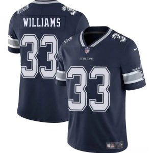 Dallas Cowboys #33 Javonte Williams Navy 2025 Vapor Untouchable Limited Stitched Jersey