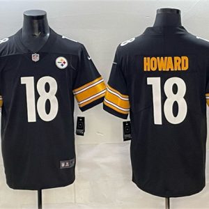 Pittsburgh Steelers #18 Will Howard Black 2025 Vapor Limited Football Stitched Jersey