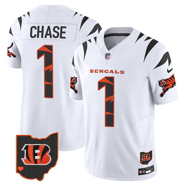 Cincinnati Bengals #1 Ja'Marr Chase White F.U.S.E. Special Vapor Untouchable Limited Stitched Jersey