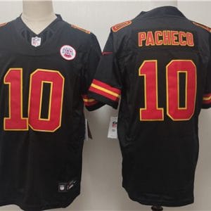 Kansas City Chiefs #10 Isiah Pacheco Black F.U.S.E. Vapor Untouchable Limited Stitched Jersey