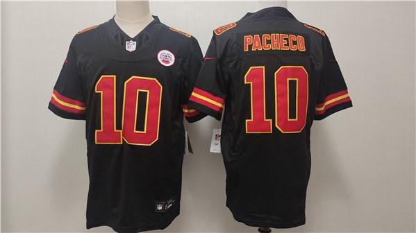 Kansas City Chiefs #10 Isiah Pacheco Black F.U.S.E. Vapor Untouchable Limited Stitched Jersey