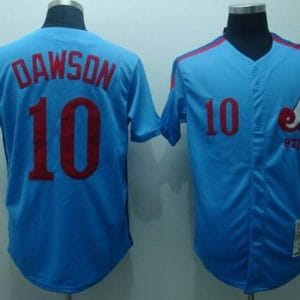 Mitchell And Ness Expos #10 Andre Dawson Stitched Blue Throwback Jersey