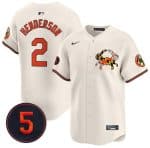 Baltimore Orioles #2 Gunnar Henderson Cream With Patch Vapor Premier Limited Stitched Jersey