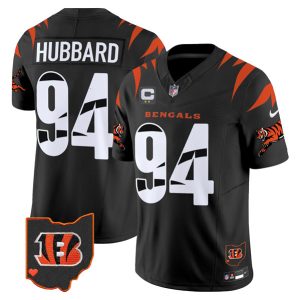 Cincinnati Bengals #94 Sam Hubbard Black F.U.S.E. With 2-Star C Patch Special Vapor Untouchable Limited Stitched Jersey
