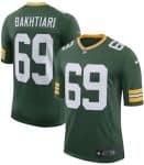 Green Bay Packers #69 David Bakhtiari Green 2025 Vapor Untouchable Limited Stitched Jersey