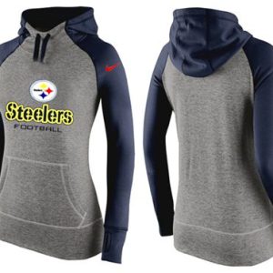 Nike Pittsburgh Steelers Performance Hoodie Grey Dark Blue_2