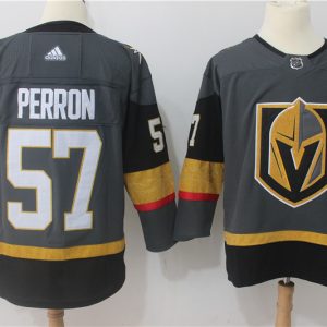 Vegas Golden Knights #57 David Perron Grey Stitched Adidas Jersey