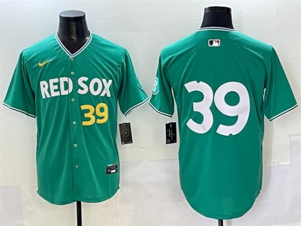 Boston Red Sox #39 Marcelo Mayer Green 2025 City Connect Limited Stitched Jersey