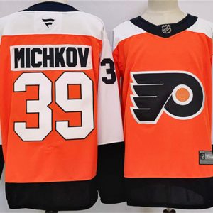 Philadelphia Flyers #39 Matvei Michkov Orange 2024 Stitched Jersey