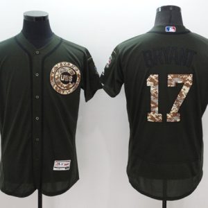 Chicago Cubs #17 Kris Bryant Green Stitched Jersey