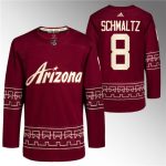 Arizona Coyotes #8 Nick Schmaltz Garnet Alternate Pro Jersey