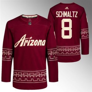 Arizona Coyotes #8 Nick Schmaltz Garnet Alternate Pro Jersey