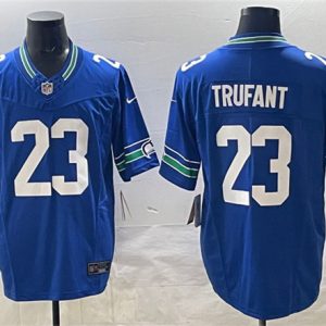 Seattle Seahawks #23 Marcus Trufant Royal 2024 F.U.S.E. Throwback Vapor Limited Football Stitched Jersey