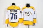 Nashiville Predators #76 P.K Subban White Stitched Adidas Jersey