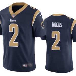 Los Angeles Rams #2 Robert Woods Navy Vapor Untouchable Limited Stitched Jersey