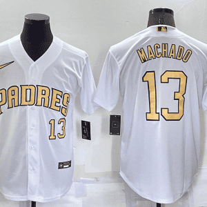 San Diego Padres #13 Manny Machado 2022 All-Star White Cool Base Stitched Jersey