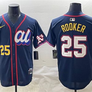 American League #25 Brent Rooker Navy 2025 All-Star Edition Limited Stitched Jersey