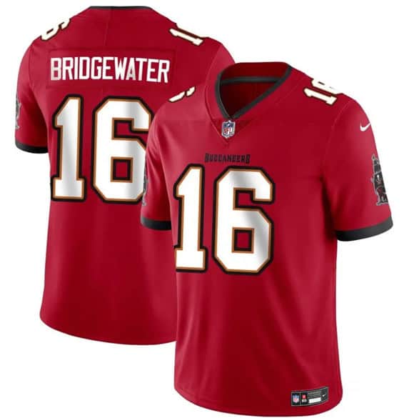 Tampa Bay Buccaneers #16 Teddy Bridgewater Red Vapor Limited Football Stitched Jersey