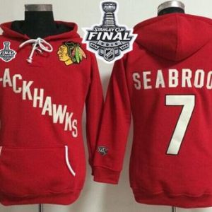 Chicago Blackhawks #7 Brent Seabrook Red Old Time Heidi 2015 Stanley Cup NHL Hoodie