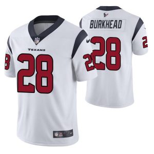 Houston Texans #28 Rex Burkhead White Vapor Untouchable Limited Stitched Jersey
