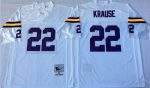 Mitchell And Ness Vikings #22 Paul Krause White Throwback Stitched Jersey