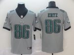 Philadelphia Eagles #86 Zach Ertz Silver Inverted Legend Stitched Jersey