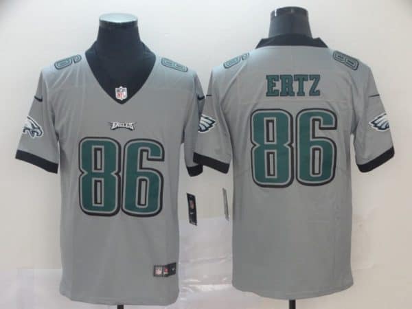 Philadelphia Eagles #86 Zach Ertz Silver Inverted Legend Stitched Jersey