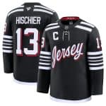 New Jersey Devils #13 Nico Hischier Black 2024-25 Alternate Stitched Jersey