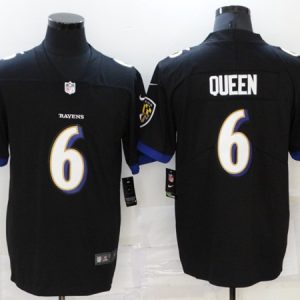 Baltimore Ravens #6 Patrick Queen Black Vapor Untouchable Limited Stitched Jersey