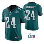Philadelphia Eagles #24 James Bradberry Green Super Bowl LVII Vapor Untouchable Limited Stitched Jersey