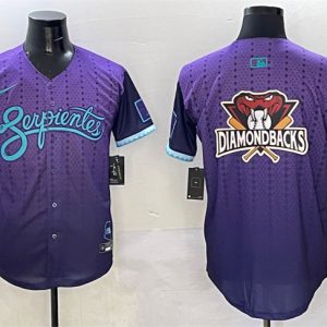 Arizona Diamondbacks Team Big Logo Purple 2025 City Connect Limited Stitched Jersey