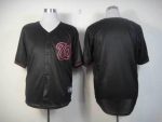 Nationals Blank Black Fashion Stitched Jersey