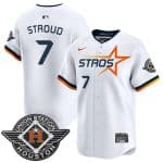Houston Astros #7 C.J. Stroud White 2025 City Connect Limited Stitched Jersey