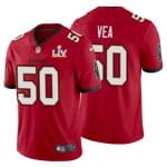 Tampa Bay Buccaneers #50 Vita Vea Red 2021 Super Bowl LV Limited Stitched Jersey