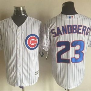 Cubs #23 Ryne Sandberg White New Cool Base Stitched Jersey