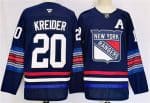 New York Rangers #20 Chris Kreider Navy 2024-25 Stitched Jersey