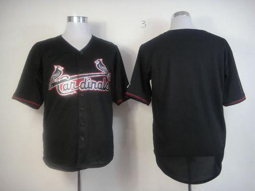Cardinals Blank Black Fashion Stitched Jersey