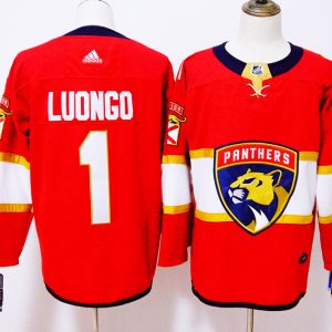 Florida Panthers #1 Roberto Luongo Red Stitched Adidas Jersey