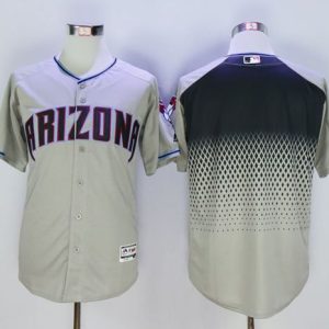 Diamondbacks Blank Gray Capri New Cool Base Stitched Jersey