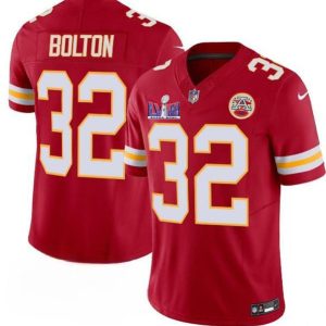 Kansas City Chiefs #32 Nick Bolton Red F.U.S.E. Super Bowl LVIII Patch Vapor Untouchable Limited Stitched Jersey