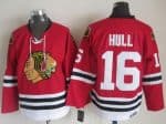 Blackhawks #16 Bobby Hull Red CCM Throwback Stitched Jersey