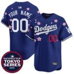 Los Angeles Dodgers Custom Royal 2025 Tokyo Series Limited Stitched Jersey