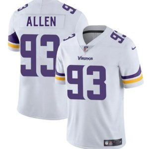 Minnesota Vikings #93 Jonathan Allen White 2025 Vapor Limited Stitched Jersey