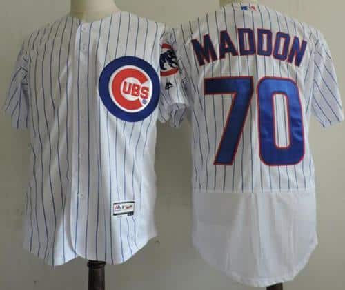 Cubs #70 Joe Maddon White Flexbase Authentic Collection Stitched Jersey