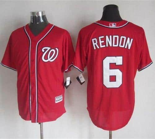 Nationals #6 Anthony Rendon Red New Cool Base Stitched Jersey