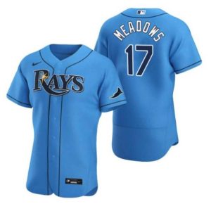 Tampa Bay Rays #17 Austin Meadows Blue Flex Base Stitched Jersey