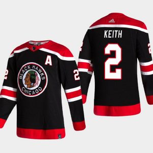 Chicago Blackhawks #2 Duncan Keith Black Stitched Jersey