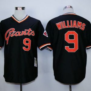 Mitchell And Ness Giants #9 Matt Williams Black Stitched Throwback Jersey